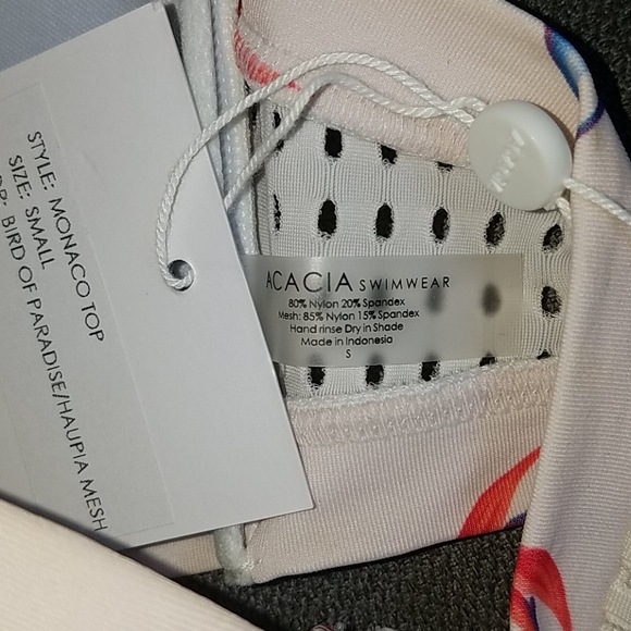 New acacia bird of paradise monaco bikini top S - Picture 6 of 12